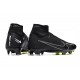 Nike Air Zoom Mercurial Superfly IX Elite FG High-top Black Yellow Men Soccer Cleats 