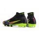 Nike Air Zoom Mercurial Superfly IX Elite FG High-top Blue Black Yellow Women And Men Soccer Cleats 