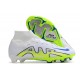 Nike Air Zoom Mercurial Superfly IX Elite FG High-top Blue White Yellow Women And Men Soccer Cleats 