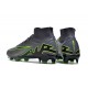 Nike Air Zoom Mercurial Superfly IX Elite FG High-top Green Black Women And Men Soccer Cleats 