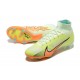 Nike Air Zoom Mercurial Superfly IX Elite FG High-top Light Green Orange Men Soccer Cleats 