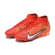 Nike Air Zoom Mercurial Superfly IX Elite FG High-top Orange Black White Women And Men Soccer Cleats 