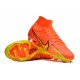 Nike Air Zoom Mercurial Superfly IX Elite FG High-top Orange Yellow Women And Men Soccer Cleats 