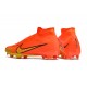 Nike Air Zoom Mercurial Superfly IX Elite FG High-top Orange Yellow Women And Men Soccer Cleats 