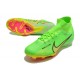 Nike Air Zoom Mercurial Superfly IX Elite FG High-top Pink Green Women And Men Soccer Cleats 