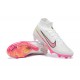 Nike Air Zoom Mercurial Superfly IX Elite FG High-top Pink White Women And Men Soccer Cleats 