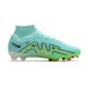 Nike Air Zoom Mercurial Superfly IX Elite FG High-top Turqoise Green Women And Men Soccer Cleats 