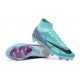 Nike Air Zoom Mercurial Superfly IX Elite FG High-top Turqoise Purple Women And Men Soccer Cleats 