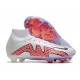 Nike Air Zoom Mercurial Superfly IX Elite FG High-top White Purple Pink Women And Men Soccer Cleats 