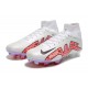 Nike Air Zoom Mercurial Superfly IX Elite FG High-top White Purple Pink Women And Men Soccer Cleats 