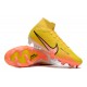 Nike Air Zoom Mercurial Superfly IX Elite FG High-top Yellow Orange Women And Men Soccer Cleats 