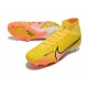 Nike Air Zoom Mercurial Superfly IX Elite FG High-top Yellow Orange Women And Men Soccer Cleats 