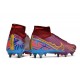 Nike Air Zoom Mercurial Superfly IX Elite SG High-top Purple Men Soccer Cleats 