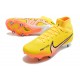 Nike Air Zoom Mercurial Superfly IX Elite SG High-top Yellow Men Soccer Cleats 