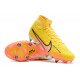 Nike Air Zoom Mercurial Superfly IX Elite SG High-top Yellow Men Soccer Cleats 