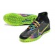 Nike Air Zoom Mercurial Superfly IX Elite TF High-top Black Green Women And Men Soccer Cleats 