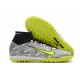 Nike Air Zoom Mercurial Superfly IX Elite TF High-top Black Grey Yellow Women And Men Soccer Cleats 