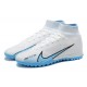 Nike Air Zoom Mercurial Superfly IX Elite TF High-top Blue White Men Soccer Cleats 