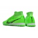 Nike Air Zoom Mercurial Superfly IX Elite TF High-top Green Black Women And Men Soccer Cleats 