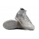 Nike Air Zoom Mercurial Superfly IX Elite TF High-top Grey Women And Men Soccer Cleats 