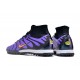 Nike Air Zoom Mercurial Superfly IX Elite TF High-top Purple Black Women And Men Soccer Cleats 