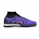 Nike Air Zoom Mercurial Superfly IX Elite TF High-top Purple Black Women And Men Soccer Cleats 