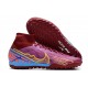 Nike Air Zoom Mercurial Superfly IX Elite TF High-top Purple Women And Men Soccer Cleats 