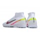 Nike Air Zoom Mercurial Superfly IX Elite TF High-top White Multi Women And Men Soccer Cleats 