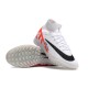 Nike Air Zoom Mercurial Superfly IX Elite TF High-top White Red Women And Men Soccer Cleats 