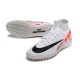 Nike Air Zoom Mercurial Superfly IX Elite TF High-top White Red Women And Men Soccer Cleats 