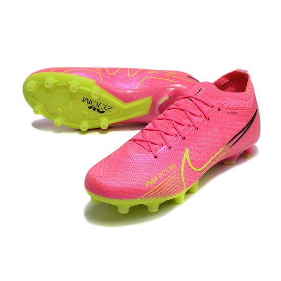 Nike Air Zoom Mercurial Vapor XV Elite AG Low-top Pink Women And Men Soccer Cleats 