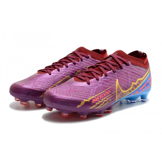 Nike Air Zoom Mercurial Vapor XV Elite AG Low-top Purple Women And Men Soccer Cleats 