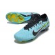 Nike Air Zoom Mercurial Vapor XV Elite FG Low-top Black Blue Yellow Women And Men Soccer Cleats 