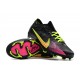 Nike Air Zoom Mercurial Vapor XV Elite FG Low-top Black Pink Yellow Men Soccer Cleats 