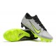 Nike Air Zoom Mercurial Vapor XV Elite FG Low-top Black Sliver Green Men Soccer Cleats 