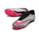 Nike Air Zoom Mercurial Vapor XV Elite FG Low-top Black Sliver Piink Women And Men Soccer Cleats 