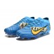 Nike Air Zoom Mercurial Vapor XV Elite FG Low-top Blue Yellow Men Soccer Cleats 