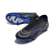 Nike Air Zoom Mercurial Vapor XV Elite FG Low-top Dark Blue Black Sliver Women And Men Soccer Cleats 