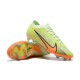 Nike Air Zoom Mercurial Vapor XV Elite FG Low-top Green Orange Men Soccer Cleats 