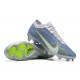 Nike Air Zoom Mercurial Vapor XV Elite FG Low-top Grey Blue Green Men Soccer Cleats 