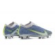 Nike Air Zoom Mercurial Vapor XV Elite FG Low-top Grey Blue Green Men Soccer Cleats 