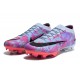 Nike Air Zoom Mercurial Vapor XV Elite FG Low-top Grey Purple Pink Women And Men Soccer Cleats 