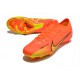 Nike Air Zoom Mercurial Vapor XV Elite FG Low-top Orange Yellow Black Men Soccer Cleats 