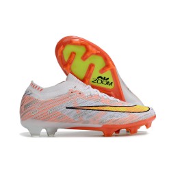 Nike Air Zoom Mercurial Vapor XV Elite FG Low-top Orange Yellow White Women And Men Soccer Cleats 