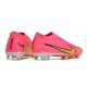 Nike Air Zoom Mercurial Vapor XV Elite FG Low-top Pink Yellow White Women And Men Soccer Cleats 