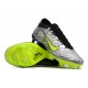 Nike Air Zoom Mercurial Vapor XV Elite FG Low-top Sliver Black Green Women And Men Soccer Cleats 