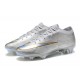 Nike Air Zoom Mercurial Vapor XV Elite FG Low-top Sliver Men Soccer Cleats 