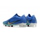 Nike Air Zoom Mercurial Vapor XV Elite FG Low-top Turqoise Blue Men Soccer Cleats 