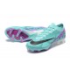 Nike Air Zoom Mercurial Vapor XV Elite FG Low-top Turqoise Purple Women And Men Soccer Cleats 