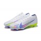 Nike Air Zoom Mercurial Vapor XV Elite FG Low-top White Blue Green Women And Men Soccer Cleats 